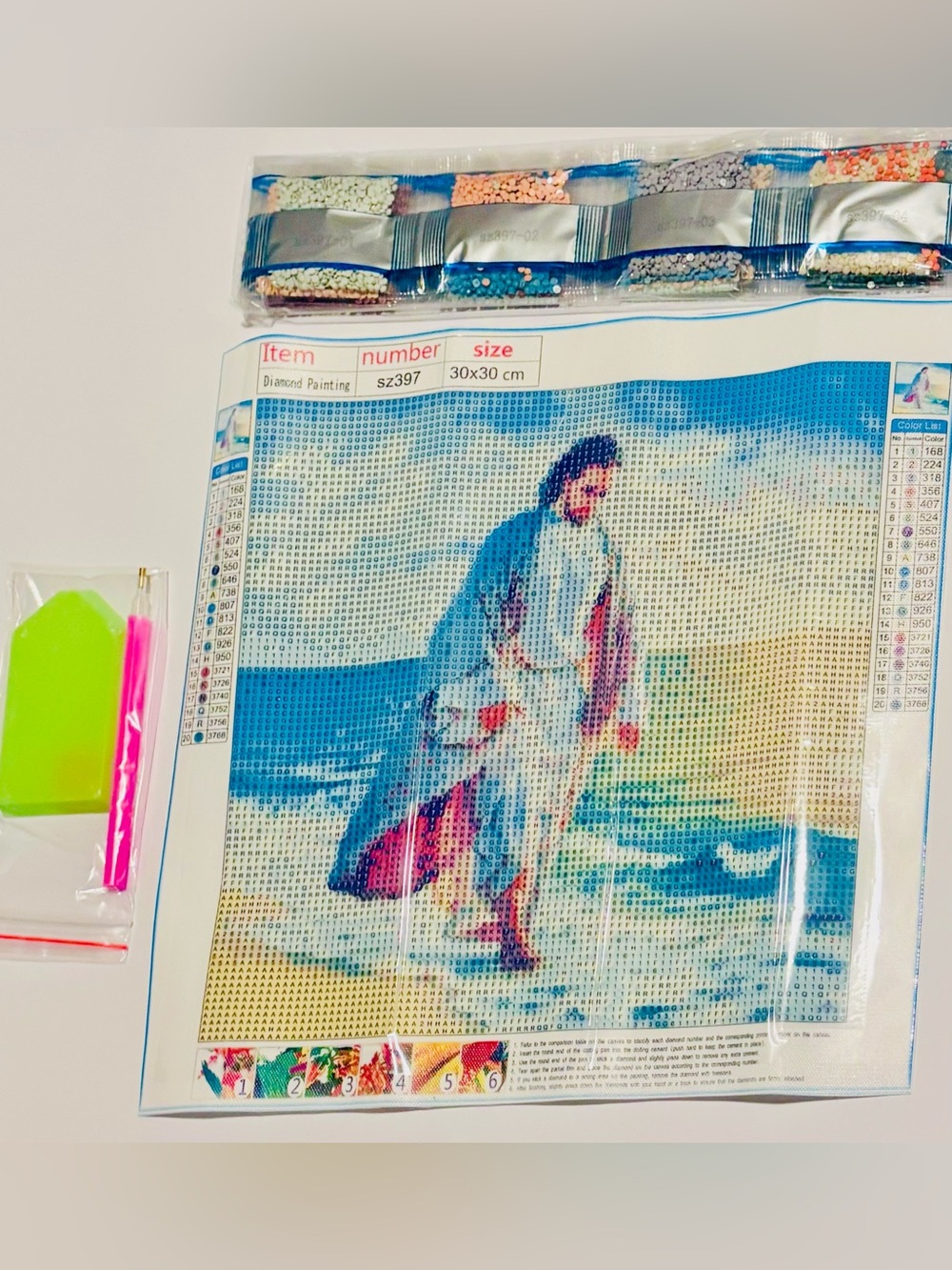 New Jesus Walking On the Beach 5D DIY Diamond Painting Kit, 12x12"